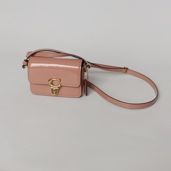 Coach studio 12 patent leather bag Nude Latte MINI BAG - Picture 14 of 16